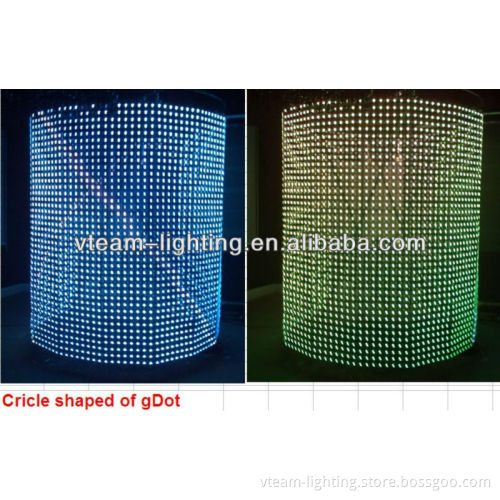 indoor full color led video screen with transparent display module